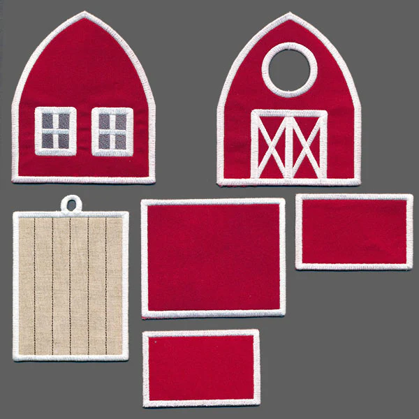 Charming Birdhouse Barn in 3D (In-the-Hoop) - Image 3