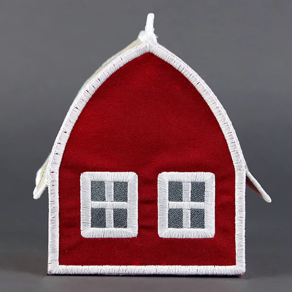 Charming Birdhouse Barn in 3D (In-the-Hoop) - Image 6