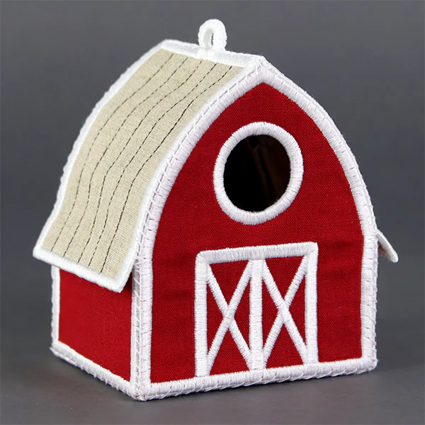 Charming Birdhouse Barn in 3D (In-the-Hoop) - Image 8