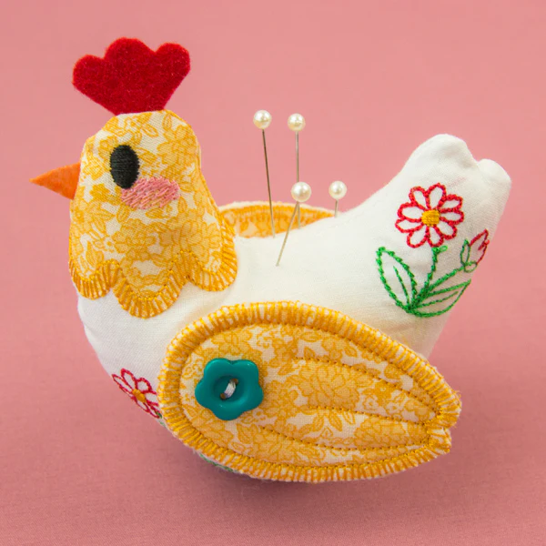 Charming Chicken Pincushion (In-the-Hoop) - Image 2