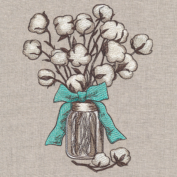 Charming Cotton Bouquet - Image 3