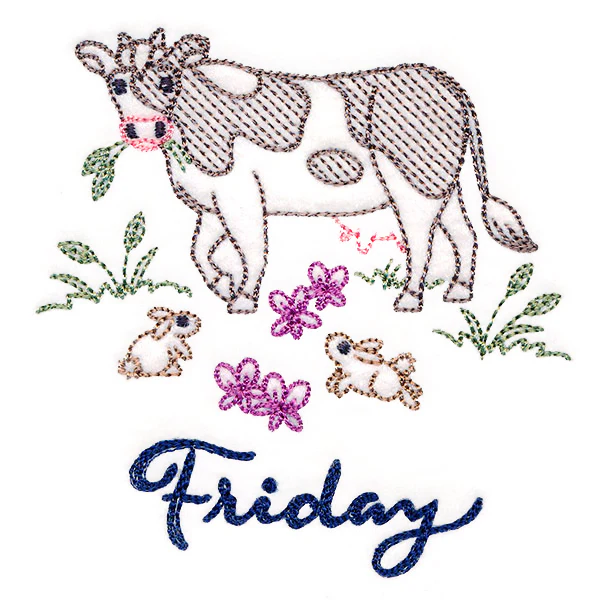 Charming Cow on Friday (Vintage) - Image 2