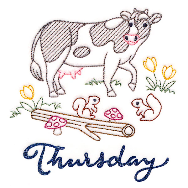 Charming Cow on Thursday (Vintage) - Image 3