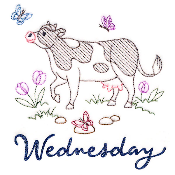 Charming Cow on Wednesday (Vintage) - Image 3