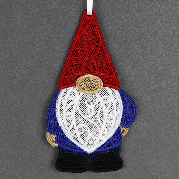 Charming Gnome Ornament (Lace) - Image 5