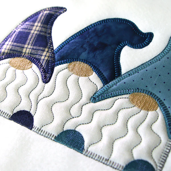 Charming Gnomes Trio (Heirloom Applique) - Image 8