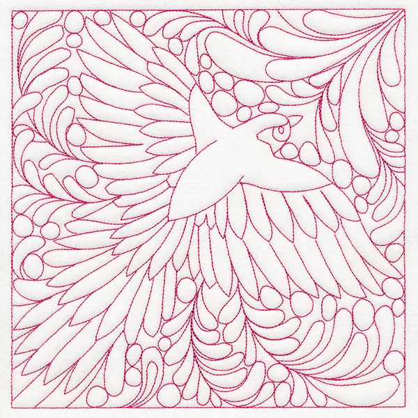 Charming Sparrow Quilting Square (Double Run)