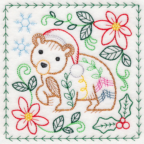Charming Woodland Christmas - Bear (Vintage) - Image 4