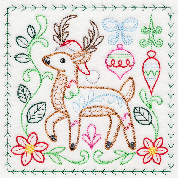 Charming Woodland Christmas - Deer (Vintage) - Image 3