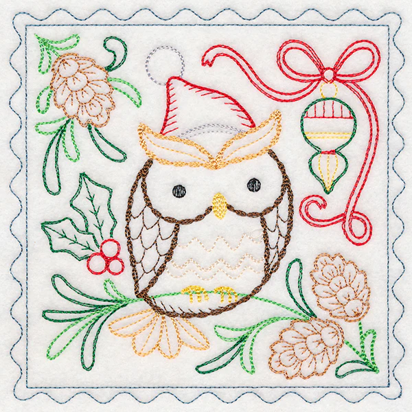 Charming Woodland Christmas - Owl (Vintage) - Image 3