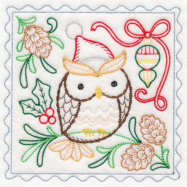 Charming Woodland Christmas - Owl (Vintage) - Image 4