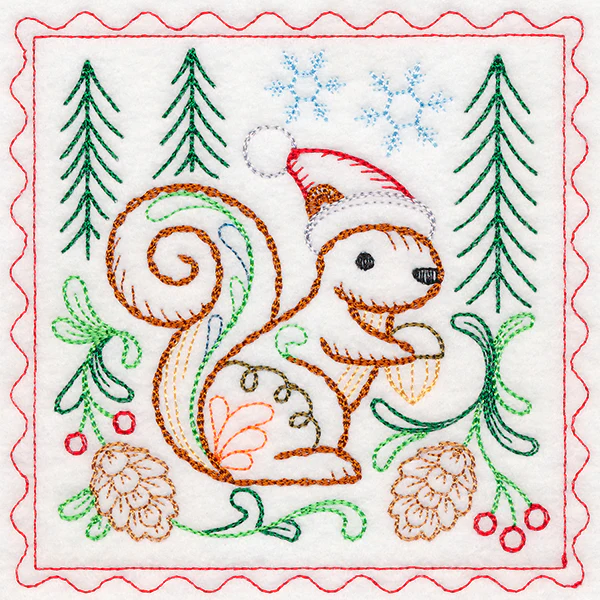 Charming Woodland Christmas - Squirrel (Vintage) - Image 4