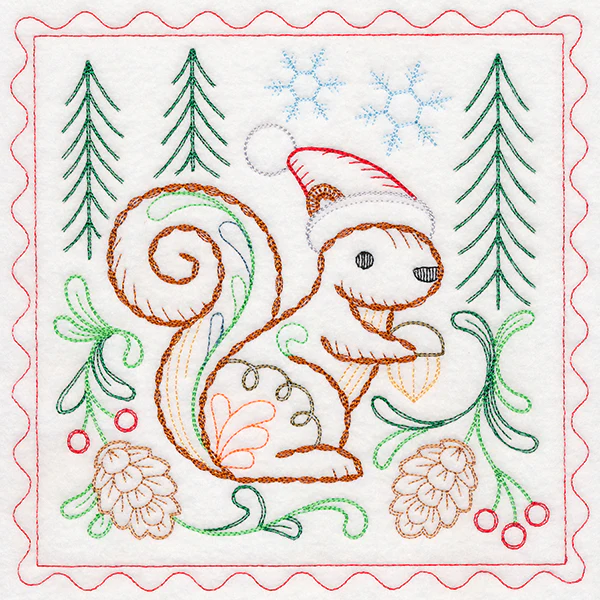 Charming Woodland Christmas - Squirrel (Vintage) - Image 5