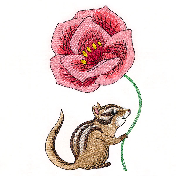Cheerful Chipmunk with Poppy - Image 4