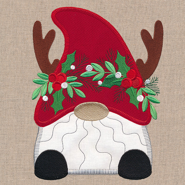 Cheerful Christmas Gnome (Heirloom Applique) - Image 6