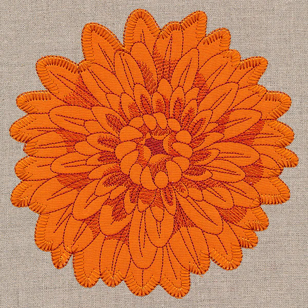 Cheerful Chrysanthemum (Heirloom Applique) - Image 2
