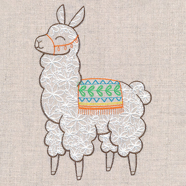 Cheerful Llama in Bloom - Image 3
