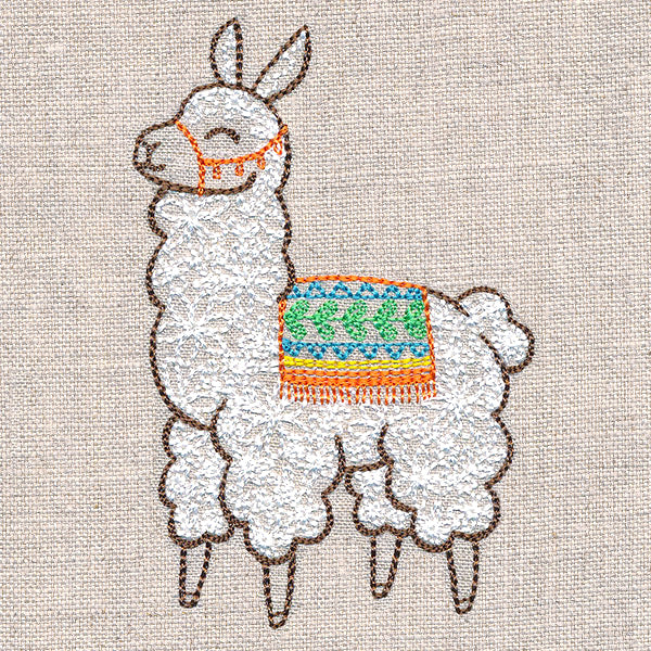 Cheerful Llama in Bloom - Image 5