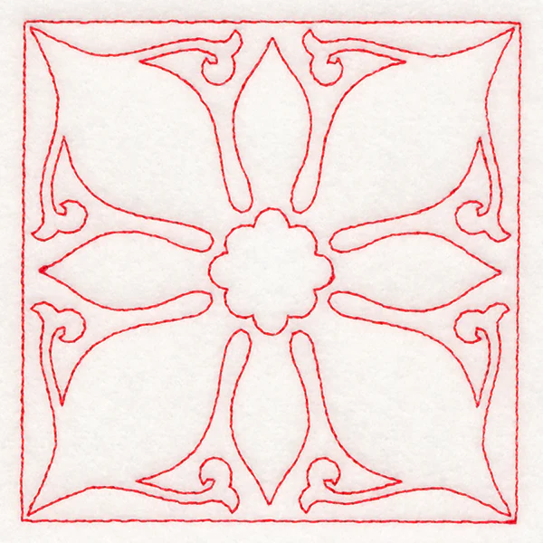 Cheery Christmas Quilting - Poinsettia (Double Run) - Image 5