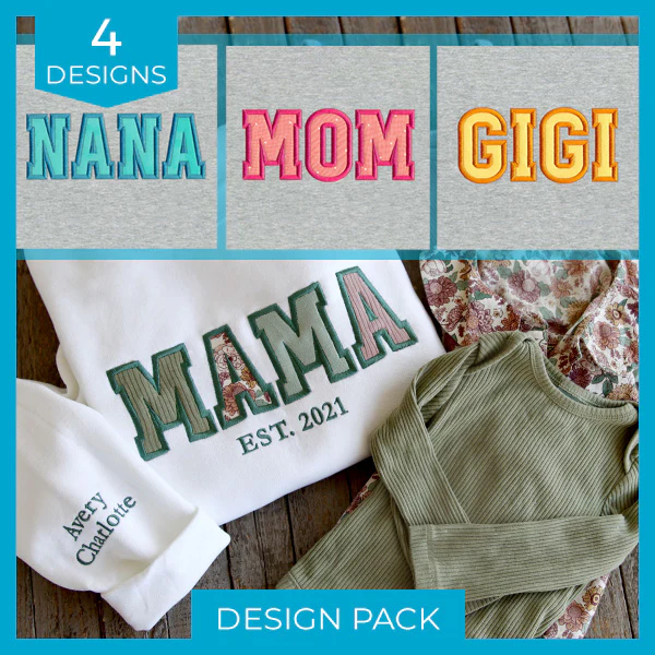 Cherished Letters (Applique) Design Pack - Image 7