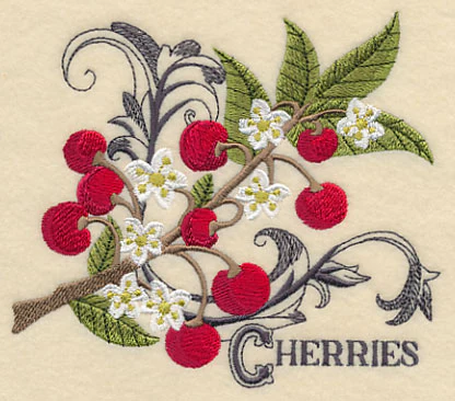 Cherries and Baroque Flourish - Image 3