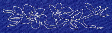 Cherry Blossom Sashiko Border (Single Run) - Image 3