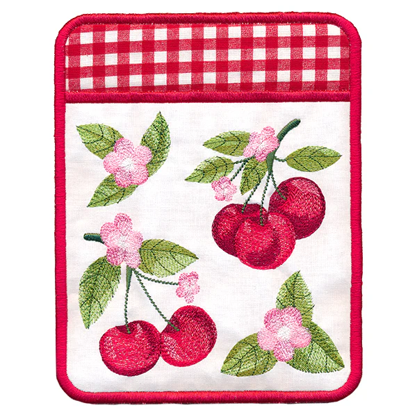 Cherry Blossoms Pot Holder (In-the-Hoop) - Image 7