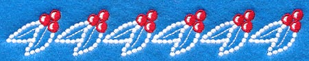 Cherry Border (Candlewicking)