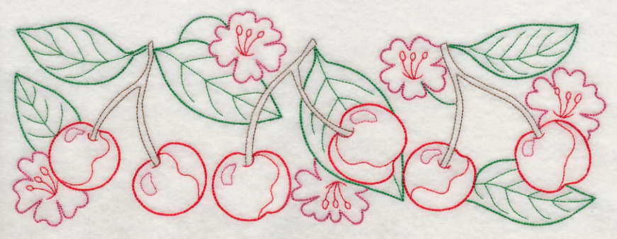 Cherry Jubilee Border (Vintage)