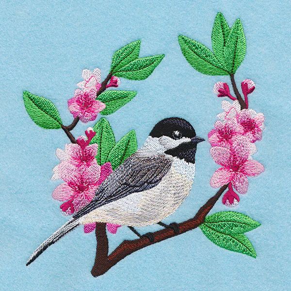 Chickadee and Cherry Blossoms - Image 2