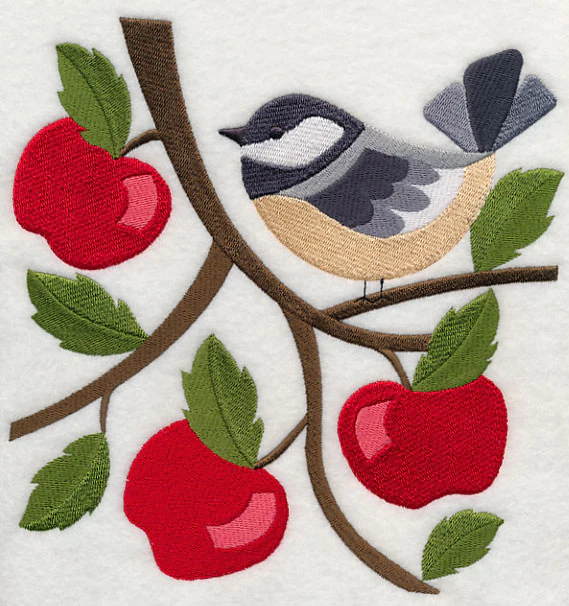 Chickadee in Apple Tree - Image 6