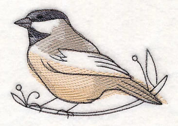 Chickadee in Watercolor - Image 3