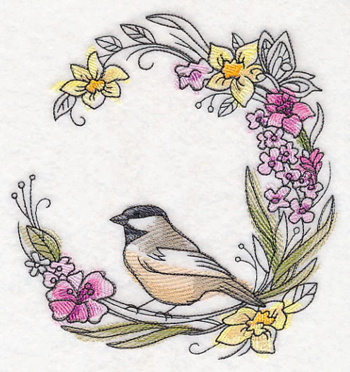 Chickadee Wreath in Watercolor - Image 2