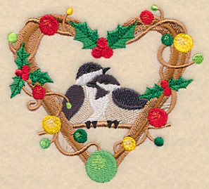 Chickadees Christmas Love Nest - Image 4