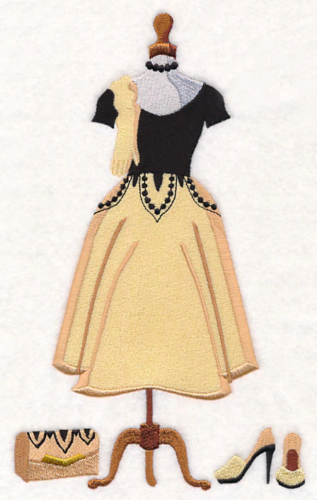 Chiffon and Tulle Hollywood Dress Form - Image 2
