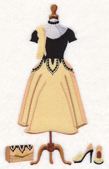 Chiffon and Tulle Hollywood Dress Form - Image 3