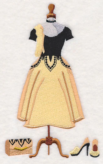 Chiffon and Tulle Hollywood Dress Form - Image 4