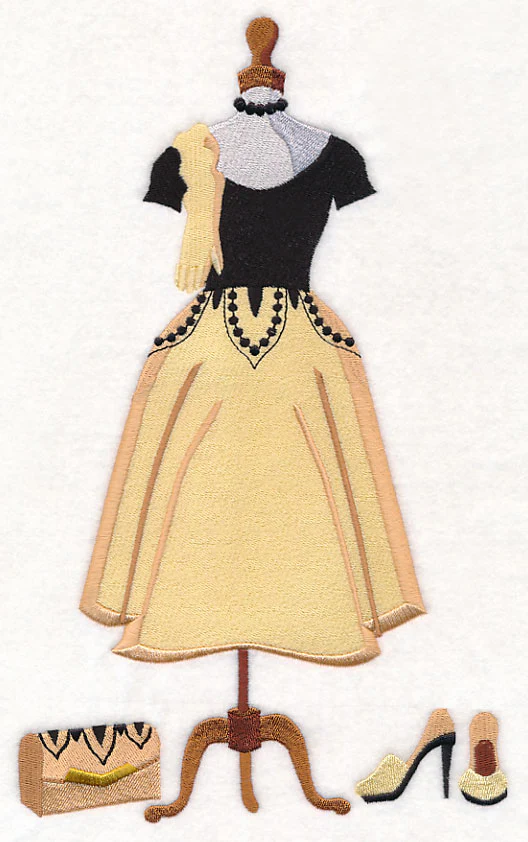 Chiffon and Tulle Hollywood Dress Form - Image 5