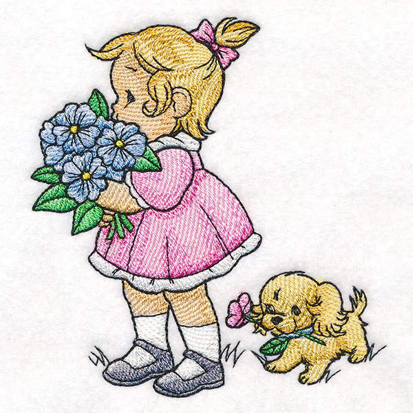 Childhood Charm - Holding a Bouquet - Image 2
