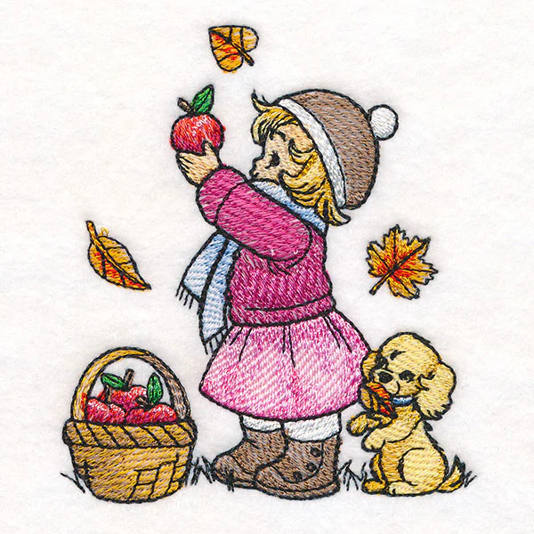 Childhood Charm - Picking Apples - Image 3