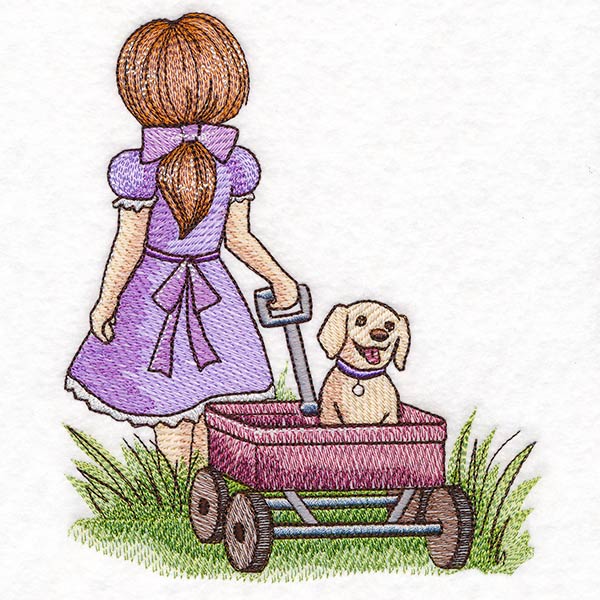 Childhood Nostalgia - Wagon Walks with Puppy - Image 3