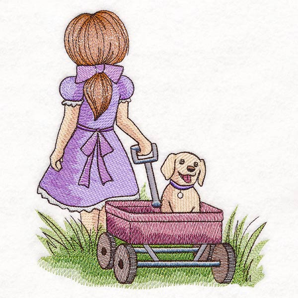 Childhood Nostalgia - Wagon Walks with Puppy - Image 5
