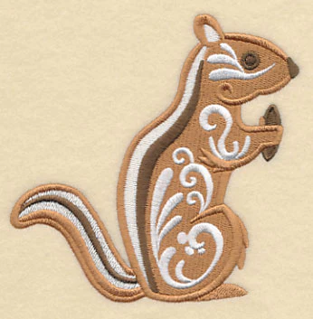 Chipmunk with Flourish - Image 2