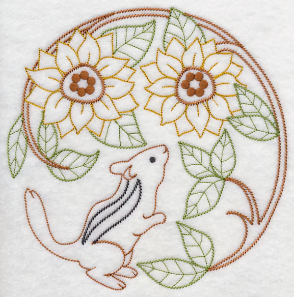 Chipmunk with Sunflowers (Vintage) - Image 6