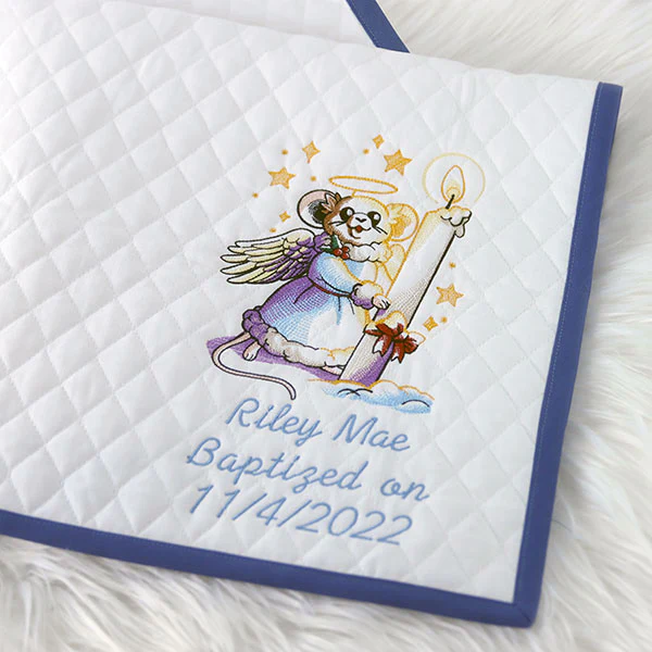 Christmas Angel Mouse with Candle - Image 4
