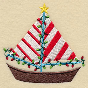 Christmas at the Beach Sailboat - Image 4