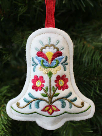 Christmas Bell Ornament (In-the-Hoop) - Image 2