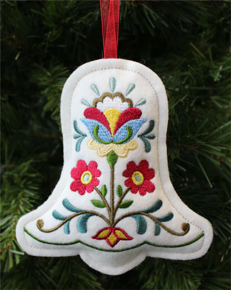 Christmas Bell Ornament (In-the-Hoop) - Image 3