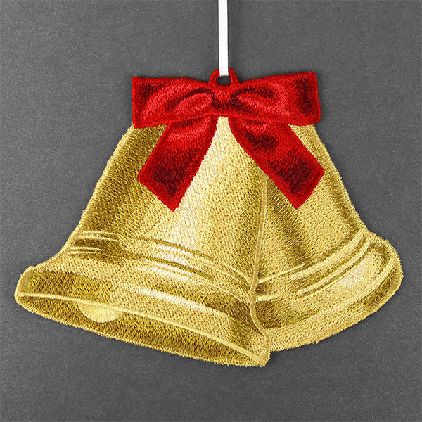 Christmas Bells Ornament (In-the-Hoop) - Image 6