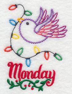 Christmas Bird with Lights - Monday (Vintage) - Image 2